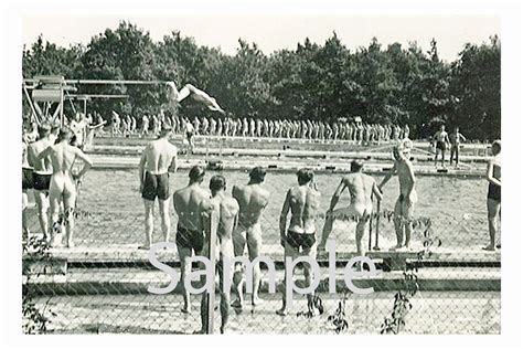 1940 S Photo Reprint Nude Soldiers Swim At Deaver S Etsy Ireland