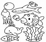 Sea Coloring Pages Deep Creatures Getdrawings sketch template