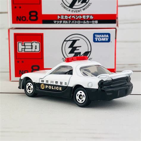 tomica event model   mazdz rx kanagawa perfecture police car lim