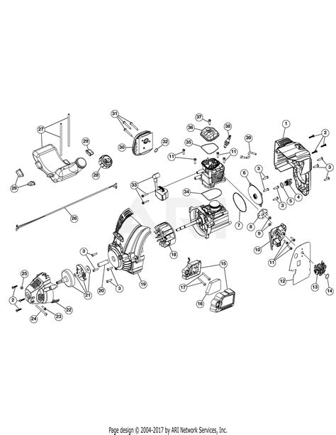 troy bilt akg tbec tbec akg parts diagram  engine assembly