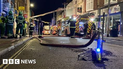 Three Rescued In Exeter After Fire Spreads To Flats Above Shop Bbc News
