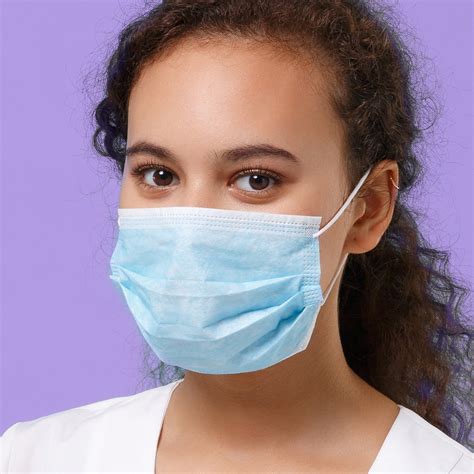 optipro type iir disposable surgical face mask box   om cef