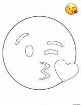 Emoji Coloriage Imprimer Smiley Kissing Amoureux Jecolorie Coeur Caca Licorne Colorier Magique Simpliste Remarquable Gamboahinestrosa Kissy Imprimé Danieguto sketch template