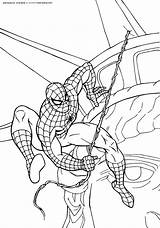 Coloring Pages Spiderman Color Spider Man Printable Amazing Print sketch template