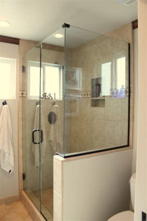 38 Half Wall Shower For Your Small Bathroom Design Ideas Matchness