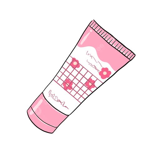 lovely hand cream facial cleanser hand painted illustration cute hand cream facial cleanser