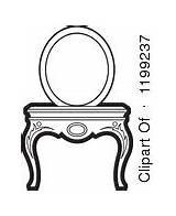 Clipart Vanity Clipground Mirror Royalty sketch template