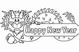 Chinese Year Clipart Coloring Pages Happy Owen Printables Clipground sketch template