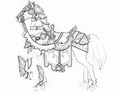 Heroes Magic Might Horses Pages Coloring Horse sketch template
