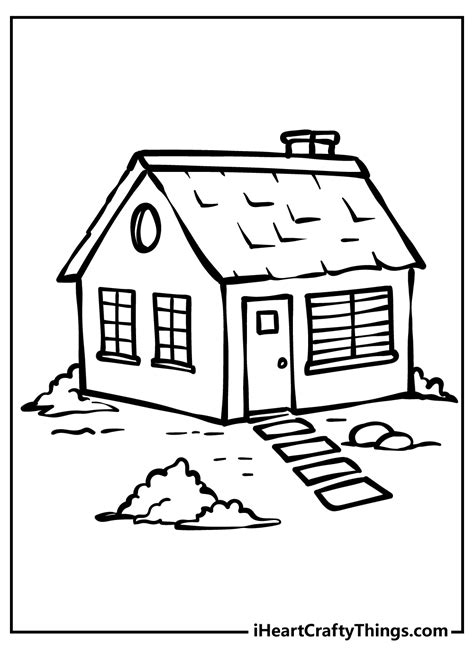 coloring pages   house  printable templates