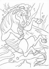 Wildebeest Coloring Pages Wild Falling Down Lion Cartoon Color Template sketch template