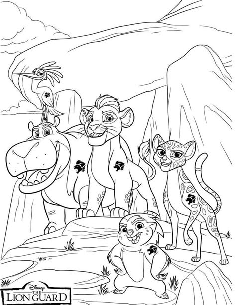 lion guard coloring pages  getdrawings