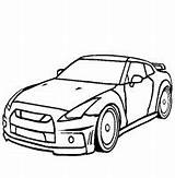 Gtr Nissan Nisan R34 Kleurplaat Mezzi Automobili Trasporto Mewarn11 Colorear R35 R32 Thecolor sketch template