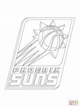 Suns Phoenix Logo Coloring Pages Drawing Outline Antonio San Getdrawings Printable Skyline sketch template