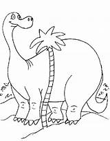 Coloring Dinosaur Pages Brontosaurus Dinosaurs Print Large Gif sketch template