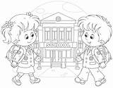 School Drawing Coloring Pages Children Kids Printable Sarahtitus Going Sheets Paintingvalley Choose Board Child sketch template