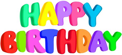 happy birthday text decor png clipart gallery yopriceville high