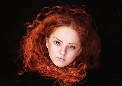 Fiery Redhead Portraits Alexandra Bochkareva And Keulards Beautifulnow