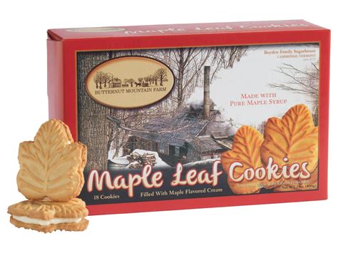 maple leaf cookies hidden springs maple