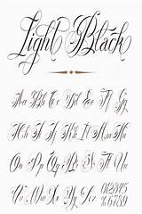 Cursive Tattoo Fancy Alphabet Handwriting Fonts Letters Styles Designs Beautiful Writing Script Stylized Lettering Calligraphy Style Tattoos Curs sketch template