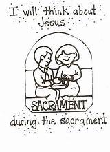 Lds Sacrament Remembering sketch template