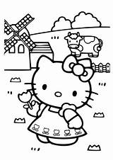 Kitty Hello Coloring Pages Color Kids Printable Farm Sheets Print Colouring Cartoon Book Bestcoloringpagesforkids Books Gangster Valentines Cat Size Birthday sketch template