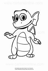 Bo Go Coloring Pages Dezzy Dragon Drawing Template sketch template