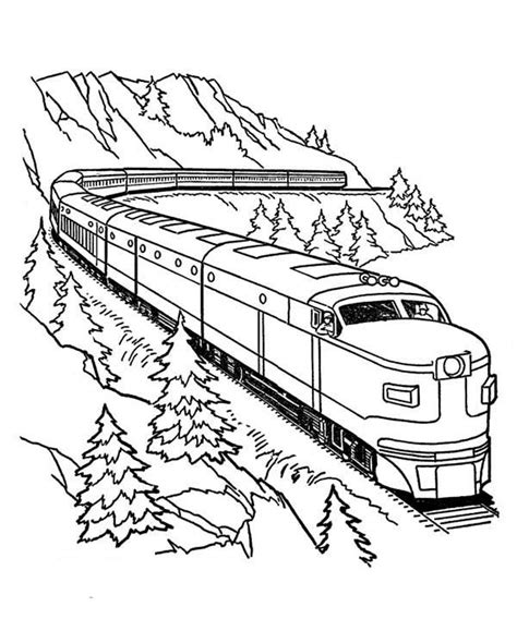 printable train coloring pages