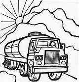 Coloring Pages Truck Trucks Car Tanker Cars Printable Police Kids Colouring Lorry Print Monster Drawing Gold Mail Drawings Clipart Color sketch template