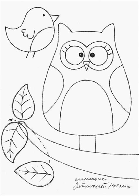 printable owl pattern coloring home