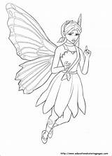 Barbie Mariposa Coloring Pages Printable sketch template