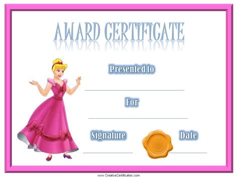 certificate  kids certificates templates