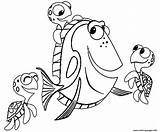 Nemo Coloring Dory Finding Pages Disney Fish Drawing Printable Turtles Colouring Color Brutus Buckeye Print Easy Swim Team Kids Draw sketch template