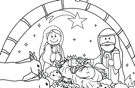 nativity story coloring pages  getdrawings