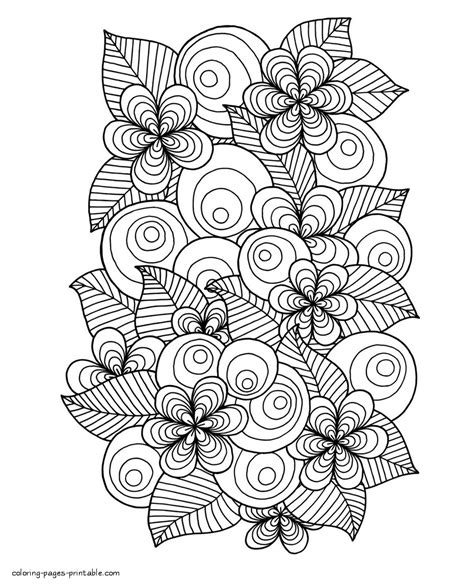 flowers coloring sheets  printable  adults coloring pages