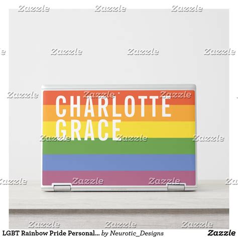 lgbt rainbow pride personalized hp laptop skin custom accessories outfit accessories lgbt