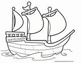 Mayflower Coloring Drawing Pages Ship Thanksgiving Plymouth Rock Printable Color Getcolorings Drawings Sheets Paintingvalley Boat Print Kidspartyworks Colouring sketch template
