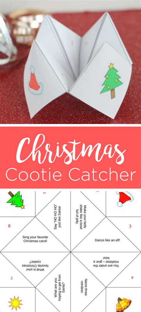 christmas cootie catcher  country chic cottage