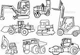 Coloring Pages Printable Construction Machines Truck Color Tractor Equipment Vehicles Kids Boys Vehicle Print Jay Template Colouring Sketch Bigger Visit sketch template