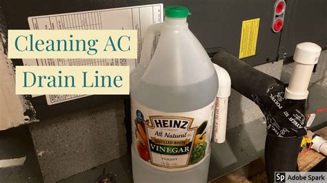 cleaning ac drain  routinely  vinegar youtube