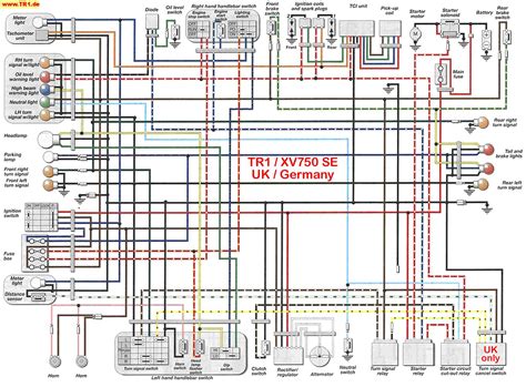 trxvxv wiring diagrams manfreds tr page   yamaha tr xv xv