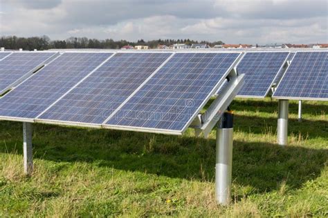 solar array stock image image  electricity ecology