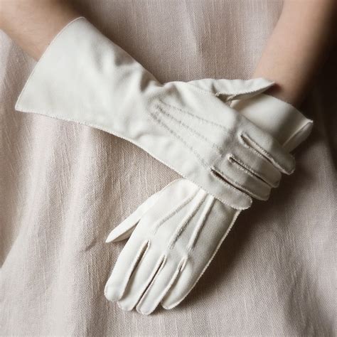 vintage womens white gloves formal gloves size  theopensesame