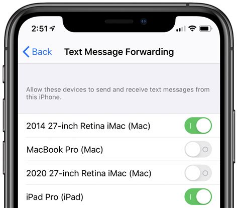 remember  enable text message forwarding      mac