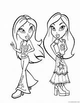 Bratz Coloring Pages Coloring4free Cloe Sasha Related Posts sketch template
