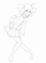 Teto Kasane Line Coloring Pages Deviantart Template sketch template