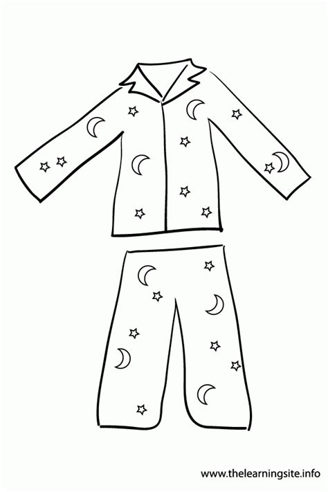 pajama printable coloring pages