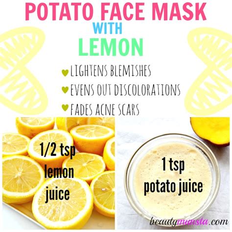 diy potato face mask recipes for toned clear skin beautymunsta