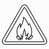Flammable Inflammable Caution Danger Attention Vhv Pngitem sketch template