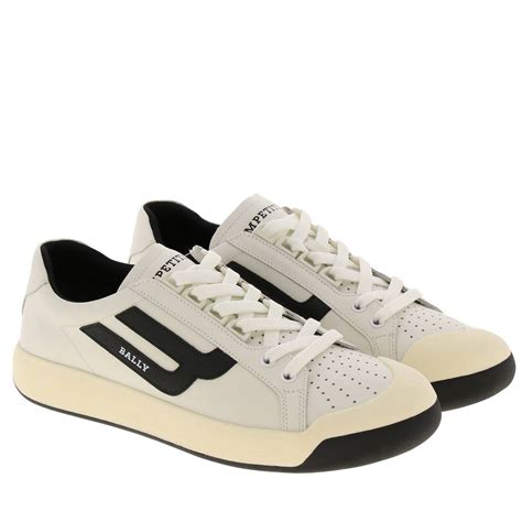 bally outlet  competition sneakers  leather  micro holes